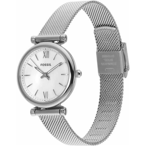Women\'s Stainless Steel or Leather Watch with 3-Hand Analog Display